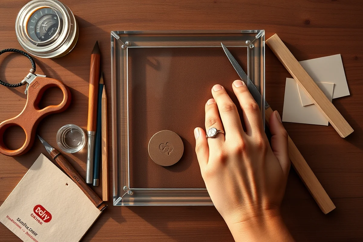 diy floating acrylic frame — Diy Floating Acrylic Frame (the finished result)