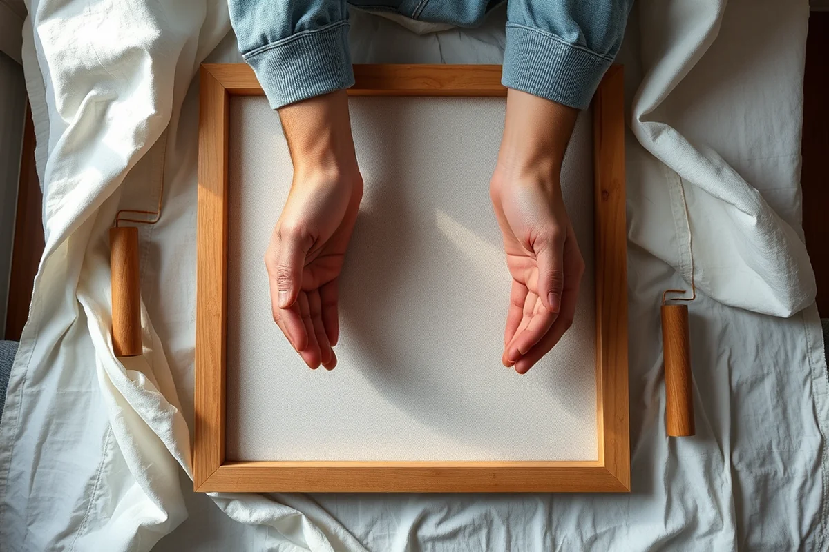 diy floating canvas frame — Diy Floating Canvas Frame (the finished result)