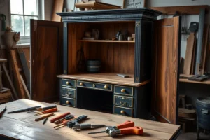 Desk In An Armoire