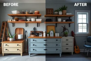 Diy Floating Garage Shelves